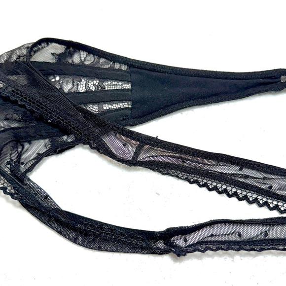 Chic Black Lace Sheer Panty Thistle&Spare - Picture 6 of 6